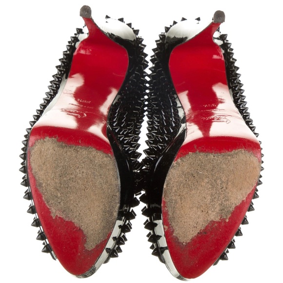 Christian Louboutin Spike Lady Peep Pumps - Picture 3 of 3